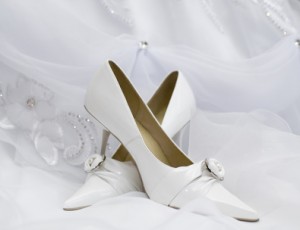 Brautschuhe in Weiß